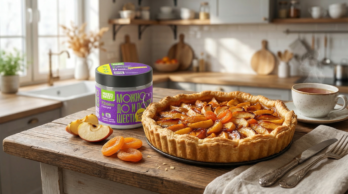 Постный яблочный пирог без сахара: полезно и вкусно