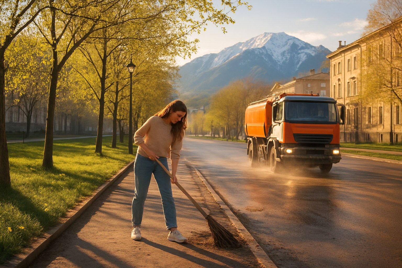 Город просыпается после зимы: в Горно-Алтайске стартовал весенний месячник чистоты