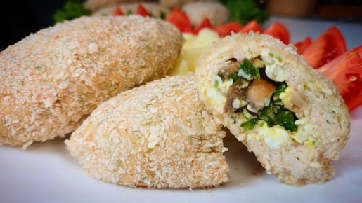 Ароматные зразы с яйцом и грибами для домашнего стола