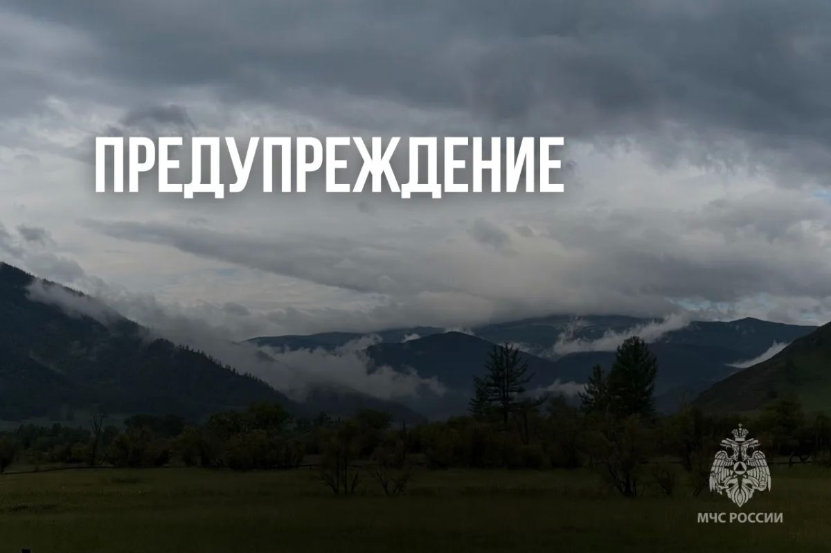 Внимание. По данным синоптиков, сутки 21 августа на территории Республики Алтай ожидаются дожди, местами очень сильные дожди, грозы, град, усиление ветра до 17-22 м/с
