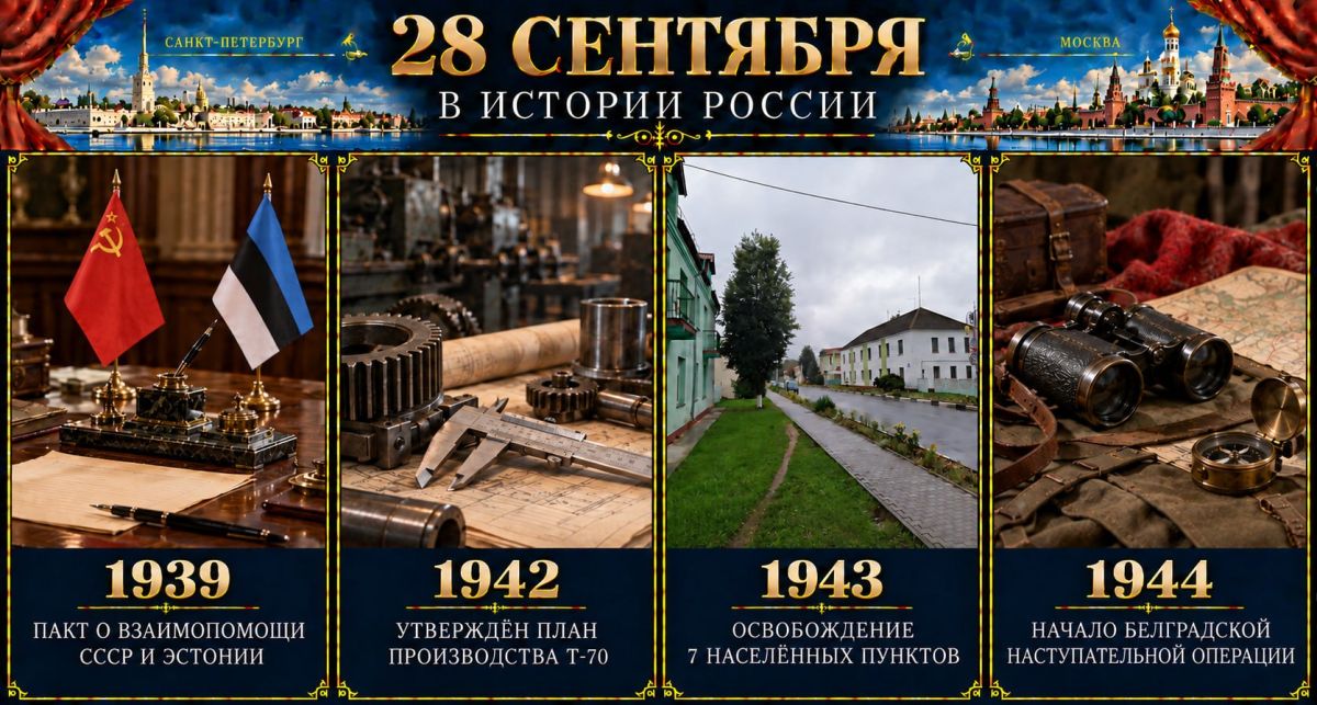 28 сентября в истории России 28 сентября в истории России