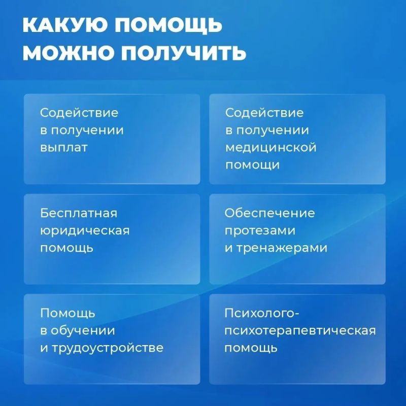 Государственный фонд «Защитники Отечества» сопровождает каждую семью персонально и помогает по самым разным вопросам, в том числе: Государственный фонд «Защитники Отечества» сопровождает каждую семью персонально и помогает по самым разным вопросам, в том числе: